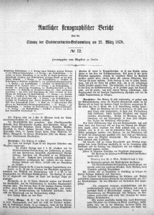 No 12, 21. März 1878