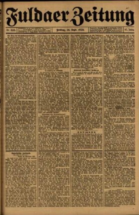 Ausgabe vom Freitag, den 24. September 1920.