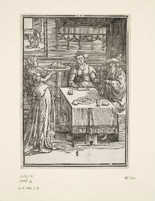 Herodes und Herodias, Blatt 6 der Folge "Macht der Frauen (klein)"