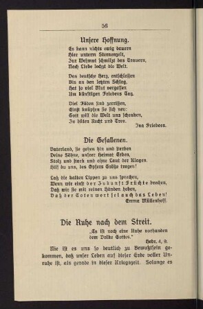 56-70, Unsere Hoffnung - Des Schnitters Sense überm Erntefeld
