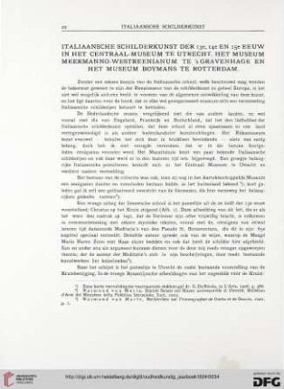 3.Ser. 4.1924: Italiaansche Schilderkunst der 13e, 14e en 15e Eeuw in het Centraal-Museum te Utrecht, het Museum Meermanno-Westreenianum te s' Gravenhage en het Museum Boymans te Rotterdam