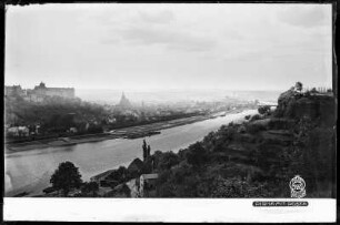 Blick auf Pirna mit Posta