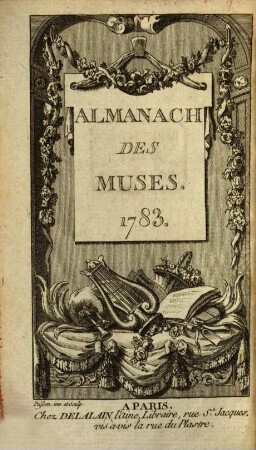 Almanach des muses : ou choix des poésies fugitives, 1783