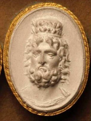 Kopf des Jupiter Serapis (Daktyliothek, Das Alterthum nach Lippert und Visconti)