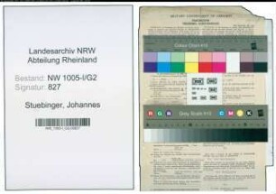 Entnazifizierung Johannes Stuebinger , geb. 15.04.1891 (Regierungsrat)