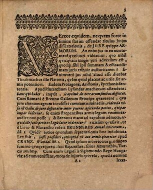 Disputatio Juridica De Jure Armorum Et Armandiarum