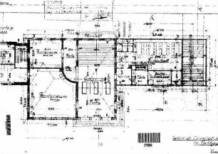 Kornwestheim Pbf: Empfangsgebäude Erweit.Verwaltungsgeb. STA,Grundriß EG