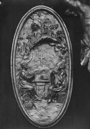 Medaillon mit Szene aus dem Leben des heiligen Benedikt
