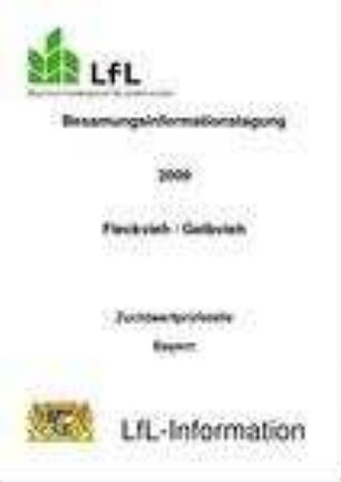 Besamungsinformationstagung 2009 Fleckvieh, Gelbvieh