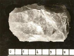 Kielkratzer von oben. Fundort, Bautzen-Burk (West)