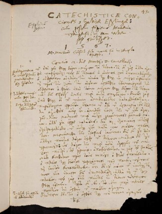 43-46, 2.3.1567 (vesperi), Katechismus