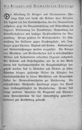 Die Krieger= und Verwundeten=Fürsorge