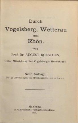 Durch Vogelsberg, Wetterau und Rhön