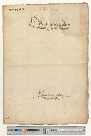 Neue beschlossene und aufgerichtete Sülzordnung (Ordenung der Sulten) sowie Sülfmeisterordnung.