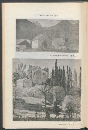 "Paisaje del Tirol" [y] "Paisaje de Tivoli" - [Dibujos]