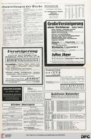 Nr. 35/36 (8. Sep. 1935), S. 5: Preisberichte