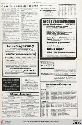 Nr. 35/36 (8. Sep. 1935), S. 5: Preisberichte
