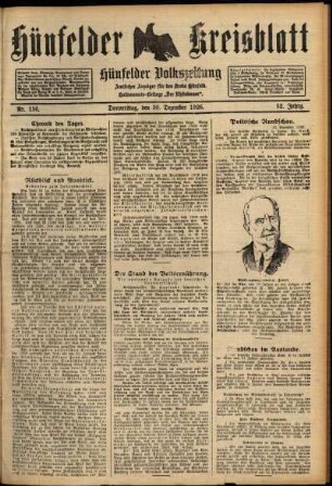 Ausgabe vom Donnerstag, den 30. Dezember 1926.
