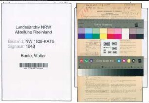 Entnazifizierung Walter Bunte , geb. 07.05.1896 (Kaufmann)