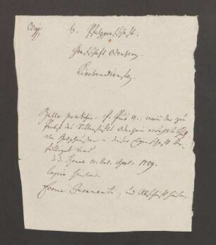 Instrumentum nobilitatis des Marian Joseph Schütz von Holzhausen.