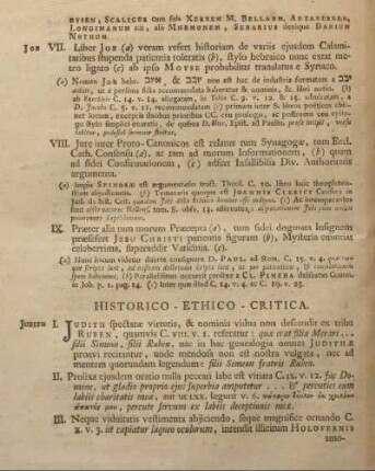 Historico - ethico - critica.
