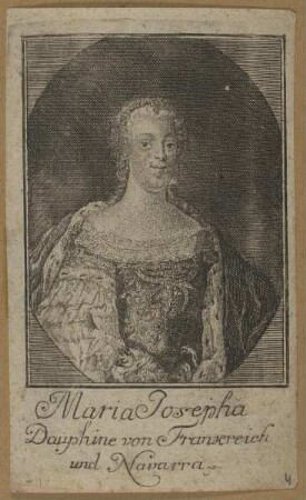 Bildnis der Maria Josepha, Dauphine von Frankreich