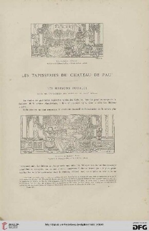 19: Les tapisseries du chateau de Pau, [1], Les maisons royales