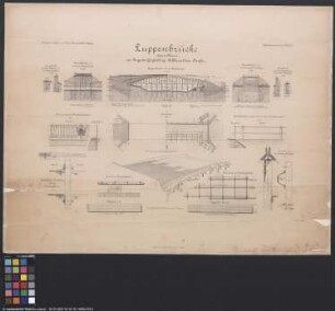 2 Inventarien-Zeichnungen der neuen Luppebrücke im Zuge der Großdölzig-Schkeuditzer Straße