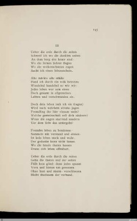 III Ueber die erde durch die zeiten