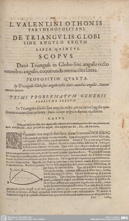DE TRIANGULIS GLOBI SINE ANGULO RECTO. LIBER QUINTUS.