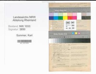 Entnazifizierung Karl Sommer , geb. 05.04.1902 (Polizeibeamter)