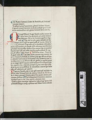 De amicitia, tractatus 1