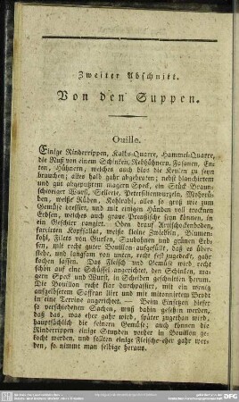 Zweiter Abschnitt. Von den Suppen