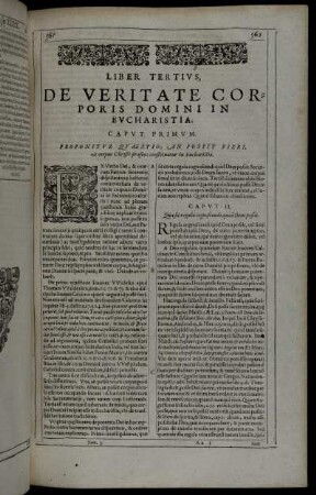 Liber Tertius. De Veritate Corporis Domini In Eucharistia.