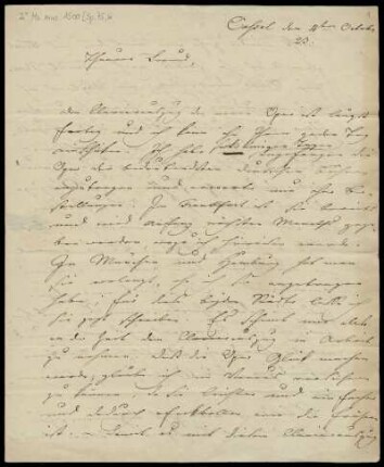 Brief von Louis Spohr an C. F. Peters, Leipzig