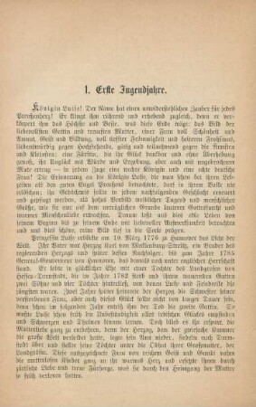 1. Erste Jugendjahre