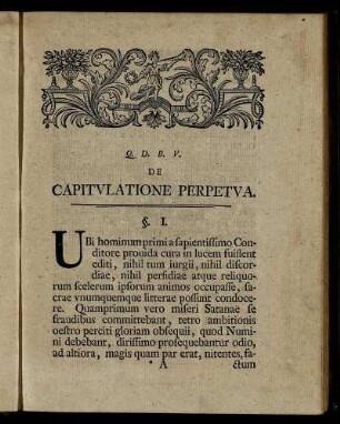 De Capitulatione Perpetua.
