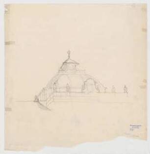 Thiersch, Friedrich von; München; Justizpalast - Kuppel (Perspektive)