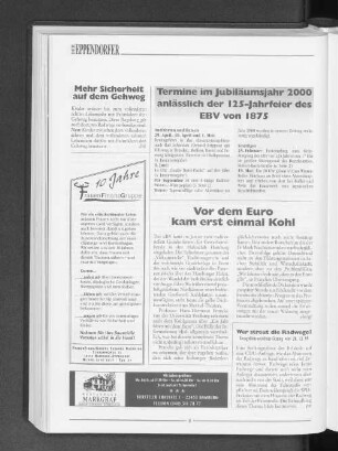 Vor dem Euro kam erst einmal Kohl