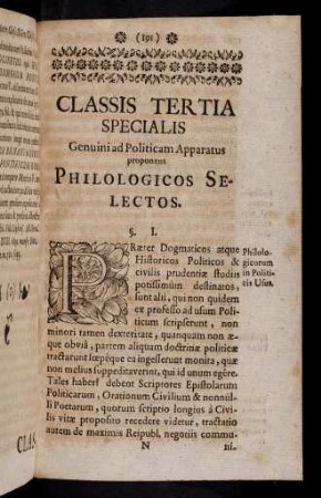 191-233, Classis Tertia Specialis