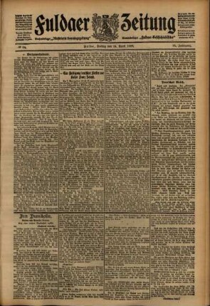 Ausgabe vom Freitag, den 24. April 1908.