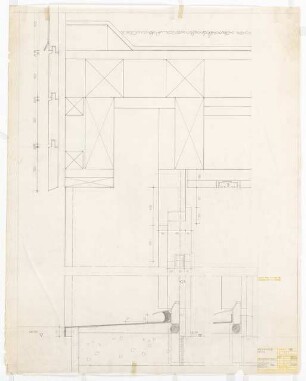 Wohnhaus F. Haas, Karlsruhe Ausführungsplanung: Fenster und Türen: Vertikalschnitt 1:1
