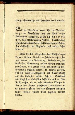 Bürger Strasburgs und Bewohner der Rheinufer.