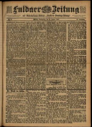 Ausgabe vom Donnerstag, den 29. Januar 1903.