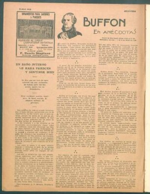 Buffon : En anécdotas