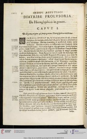 Diatribe Prolvsoria: De Hieroglyphicis in genere