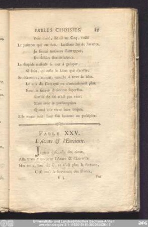 Fable XXV. L'Avare & l'Envieux.