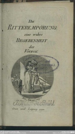 Die Ritterempörung : eine wahre Begebenheit der Vorzeit