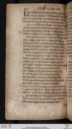 Epilogus de crit. doct. Christ.
