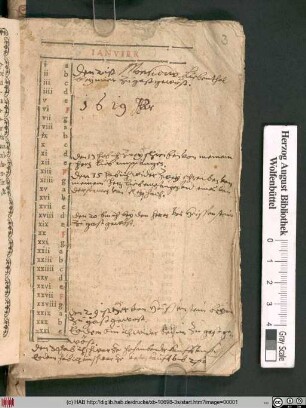 [Almanach pour l'an mil six cent dix-neuf]